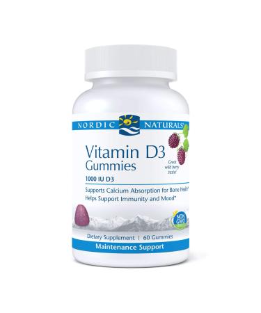 Nordic Naturals Vitamin D3 Wild Berry 1000 IU 60 Gummies - Buy Online on GoSupps.com