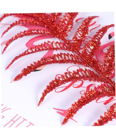 ABOOFAN 10pcs Artificial Christmas Tree Flower Arrangements Wreaths Picks Plants Adornment Leaf Filler Flash Red 14*41cm - Buy Online on GoSupps.com