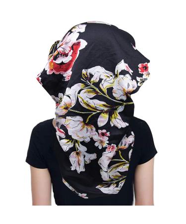 LIIBOT Long Silk-Satin Bonnet for Women - 2 PCS Large Night Cap for Curly Hair | Multicolor Sleep Cap for Dreadlock Braid Styles - Buy Online on GoSupps.com