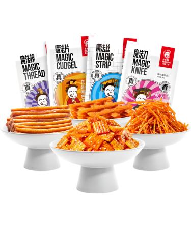 MKSDDF - Latiao Latioa Spicy Band Combination Spicy Snack Combination Chinese Snacks Asian Snacks 85g/Pack (Numb & Spicy 3) - Buy Online on GoSupps.com