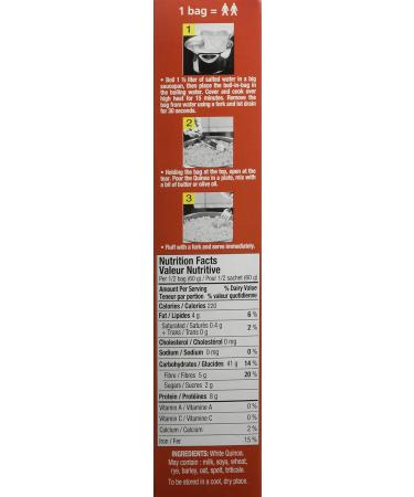 Tipiak Quinoa Easy Cooking White Quinoa Pasta & Rice Alternative Boil Bags 240g - Buy Online on GoSupps.com