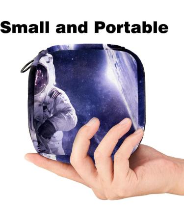 Outer Space Universe Menstrual Pad & Cup Pocket | Zippered Sanitary Napkin Case for Teens & Women - Buy Online on GoSupps.com
