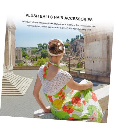 Angoily 2 Pairs Antique Hair Clasp Pearl Hair Clip Wedding Hairpin Bride Headpieces for Wedding Girl Hair Clips Flower Hair Clip Hair Accessories for Girls Hanfu Hairball Pair Clip Child - Buy Online on GoSupps.com
