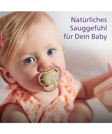 Philips Avent Ultra Air Pacifiers 2 Pack - BPA-Free Breathable for Babies 0-6 Months with Sterilization Box - Purple/Green (SCF085/59) - Buy Online on GoSupps.com