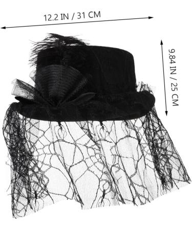 LIFKOME 1pc Magician Top Hat Magician Cap Tuxedo Costume Wedding Topper Costume Cap 50s Hat Hats Ladies Hats Bonnets for Women Gothic Hat Wedding Hats Top Hat Veil Non-woven Fabric - Buy Online on GoSupps.com