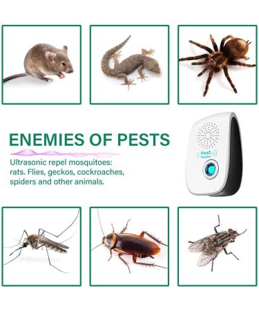 2023 Upgraded Dual Ultrasonic Pest Repeller 12 Pack - Electronic Pest Control for Insects, Roach, Mice, Spider, Mosquito - Ideal for Home, Kitchen, Office, Warehouse, Hotel, Garage - Buy Online on GoSupps.com