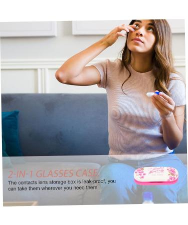 JECOMPRIS Double-Sided Glasses Case - Dual Contact Lens Solution & Travel Accessories | Portable Filigree Glass Box Storage - Buy Online on GoSupps.com