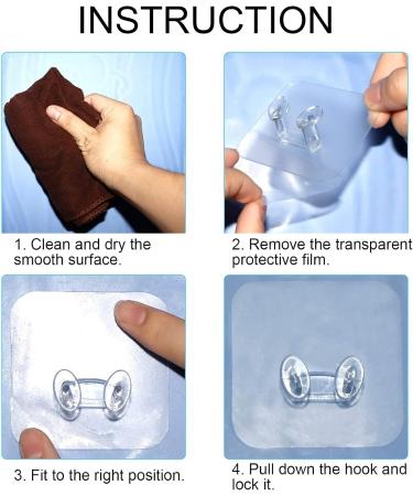 Natudeco 10-Piece Self-Adhesive Shaving Hooks - Wall Organizer for Cell Phones Towels & Razors - Durable Sticky Wall Hangers - Buy Online on GoSupps.com