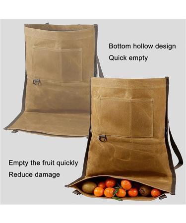 Harvest Fruit Picking Bag Adjustable Collecting Apron Bags Solid Canvas Picking Pouch for Storing Mother Grandmother Wood.l - Buy Online on GoSupps.com