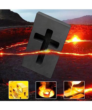 2 PCS Graphite Ingot Mold for Gold Silver Copper - Heart & Cross Shape Casting Mold - Buy Online on GoSupps.com