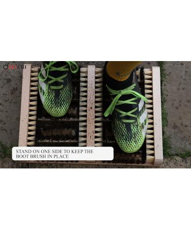 DIVCHI Wooden Outdoor Doormat Boot Scraper - Outside Shoe Scrubber Brush - Cleans Deep Removes All Outdoor Dirt Snow Mud and Sand. Construction Hiking Cleaner - Buy Online on GoSupps.com