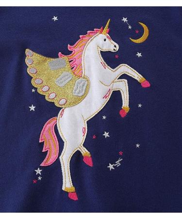 Girls Cotton Sweatshirt | Casual Long Sleeve Top for Kids | Toddler Jumper Age 1-12 | Blue | 11-12 Years - Buy Online on GoSupps.com