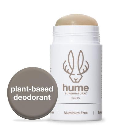 Hume Supernatural Aluminum Free Deodorant for Women & Men - Safe for Sensitive Skin - Probiotic and Plant-Based - Long-Lasting Moisture Absorbing - Clean and Effective Fragrance Free - 1-Pack Fragrance Free - 1 pack