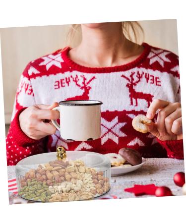 Abaodam Divided Dried Fruit Box Plastic Cookie Containers Divided Snack Tray Transparent Snack Container Nut 22X9.5CM As Shown - Buy Online on GoSupps.com