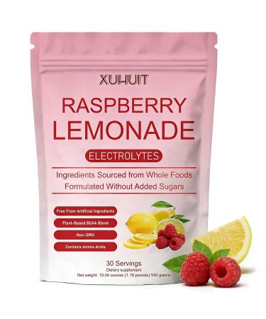 Raspberry Lemonade Electrolytes Powder with Coconut Water & Essential Minerals | Sugar-Free Hydration Support for Rapid Replenishment | Keto Travel & Daily Wellness | 30 Servings 540g