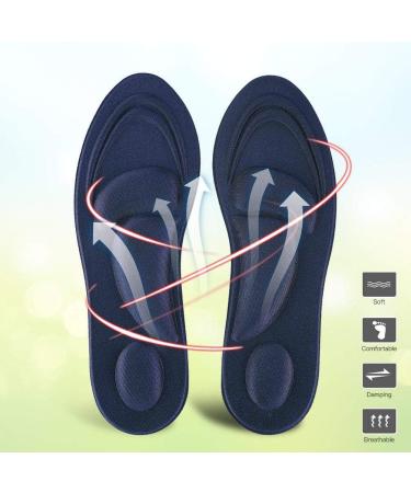 Orthotic Inserts for Flat Feet - Comfortable Arch Support & Shock Absorption - Men's Dark Blue Shoes - Buy Online on GoSupps.com
