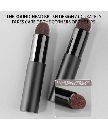 Samuliy Lip Brush for Lipstick | Professional Makeup Brush with Lid | Portable Brush Lip Gloss Makeup Brush Makeup Applicator Eyeshadow Brush for Women Girls - Buy Online on GoSupps.com