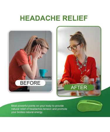 2 PCs Portable Acupressure Clips - Stress Relief Tool for Headaches & Anxiety - Green Massage Acupressure Tool - Buy Online on GoSupps.com