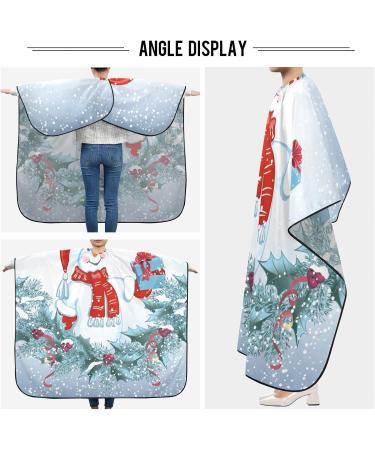 Waterproof Barber Cape - Cute Christmas Snowman & Cheetah Hair Cutting Bib for Men & Women | Unisex Styling Cape - Buy Online on GoSupps.com