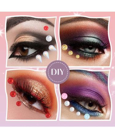 Ludress Crystal Face Stickers - Rave Body Gems & Rhinestone Tattoos for Women and Girls (Style 3) - Buy Online on GoSupps.com