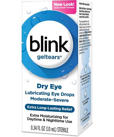 Blink Gel Tears Lubricating Eye Drops 10mL - Pack of 3 | 0.34 Fl Oz - Long Lasting Relief - Buy Online on GoSupps.com