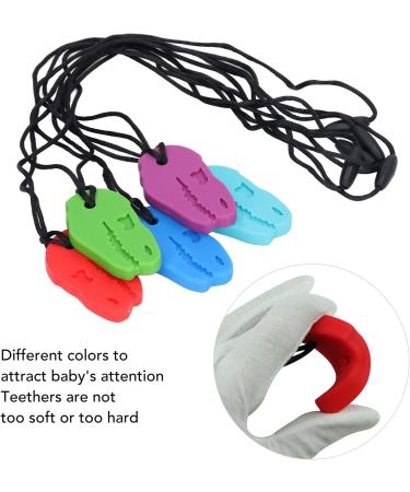 5pcs Silicone Teethers - Teething Chewing Pendant Teether | Anti-Grinding Stick for Babies - Safe & Durable - Buy Online on GoSupps.com
