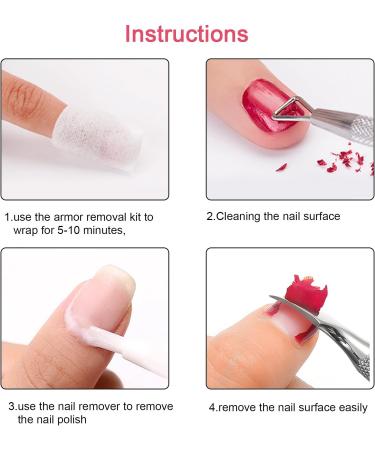 4-Piece Cuticle Pusher & Remover Set for Gel Nails - Professional Nail Care Tool - Buy Online on GoSupps.com