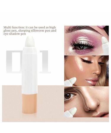 SWEETSHION Pearlescent Eyeshadow Stick | 2-in-1 Eyeshadow & Lip Makeup Pen | Waterproof Glitter Eye Makeup Stick 0.04oz - Buy Online on GoSupps.com