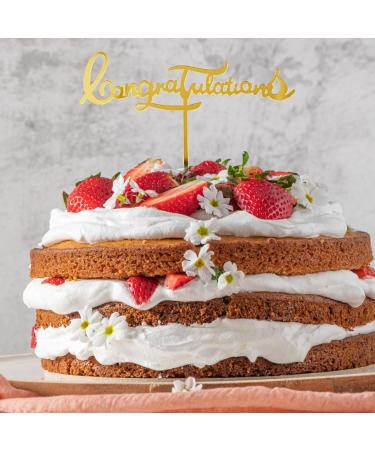 ALEGRE Graduation Cake Decoration Gold Graduation Cake Topper Pack of 8 Grade Cap Cake Decoration Acrylic Graduation Congratulation Cake Decoration You Did It Cake Topper for Graduation 2024 - Buy Online on GoSupps.com