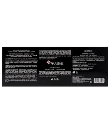 Guess Uomo for Men - 4 Pc Gift Set 3.4oz EDT Spray 6oz Deodorizing Body Spray 3.4oz Shower Gel Pouch 12.8 Fl Oz (Pack of 1) - Buy Online on GoSupps.com