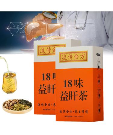 Daily Liver Nourishing Tea 18 Different Nature Herbs - 18 Flavors Liver Care Tea 30Bags/1Box (2pcs C) 2pcs C