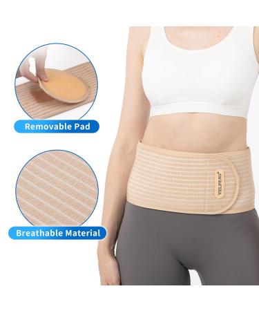 Velpeau Umbilical Hernia Belt - Ventilated Compression Pad for Men & Women | Post-Surgery Abdominal Binder (Large) - International Shipping Available - Buy Online on GoSupps.com