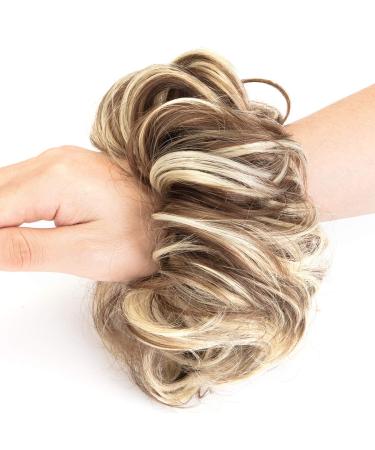 Updo Hairpiece Messy Bun Extensions - 2 Pack 50g - Brown Mix & Bleach Blonde - Buy Online on GoSupps.com