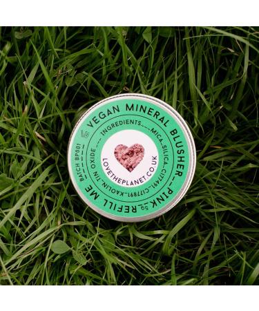 Buy Love the Planet Vegan Mineral Blusher Shade Pink - Eco-Friendly Refillable Tin | International Shipping Available - Buy Online on GoSupps.com