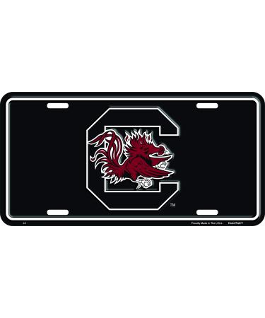 Hangtime South Carolina Gamecocks Novelty License Plate Black Background