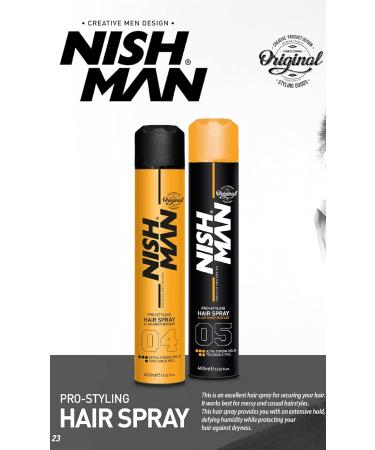 nishman Hair Styling Series (Hair Spray 05 400ml) - Buy Online on GoSupps.com