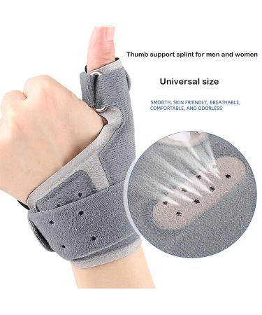 SONGQEE Breathable Thumb Support Splint for Arthritis - Left/Right Hand Thumb Brace for Tenosynovitis, CMC Joint Support - Grey - Buy Online on GoSupps.com