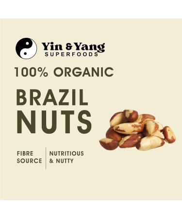 Organic Brazil Nuts 1kg by Yin & Yang Superfoods | Raw & Natural | Premium Quality Source of Fibre, Protein & Selenium | Antioxidant-Rich, Certified Organic, GMO-Free - Buy Online on GoSupps.com