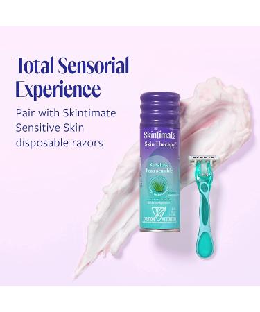 Skintimate Skin Therapy Moisturizing Shave Gel for Women - Vitamin E, Aloe & Olive Butter - 7 oz (Pack of 6) | Sensitive Skin Formula - Buy Online on GoSupps.com