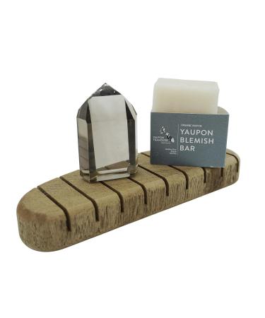 Yaupon Acne-Blemish Organic Bar Soap - 100% Natural Face & Body Cleanser for Sensitive Skin | Soothing Essential Oils for Men & Women - Buy Online on GoSupps.com