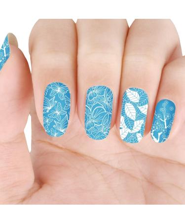 Beautybigbang XL-022 Nail Stamping Template | Floral Nail Art Plate for Stunning Manicures - Buy Online on GoSupps.com