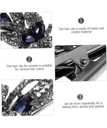FRCOLOR Small Alligator Clips Thin Rhinestone Barrettes for Women Rod Butt Cushion Finger Castanets Tiara Rhinestone Bobby Pins Fancy Clips for Women Hair Miss Issue Card Metal - Buy Online on GoSupps.com