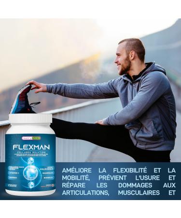 Marine Collagen + Glucosamine + Bamboo | Formulated for Men | Eliminates Pain in Muscles Joints & Bones | Powerful Anti-Inflammatory & Analgesic | 400g - Buy Online on GoSupps.com