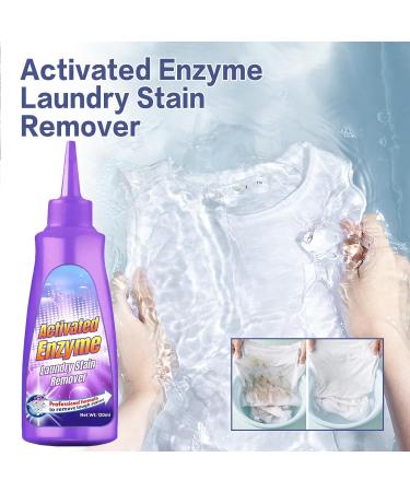 KOAHDE Enzyme White Clothes Detergent Stubborn Stain Cleaner Oil Remover Clothes Oil Stain Remover Active Enzyme Laundry Detergent Enzyme Flexibility Detergent Active Enzyme White Shirt Guardian - Buy Online on GoSupps.com