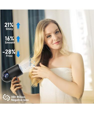 OHJUMP T9 Brushless Ionic Hair Dryer with Diffuser - Black | Professional Blow Dryer for Travel with Constant Temperature Hair Care - Buy Online on GoSupps.com