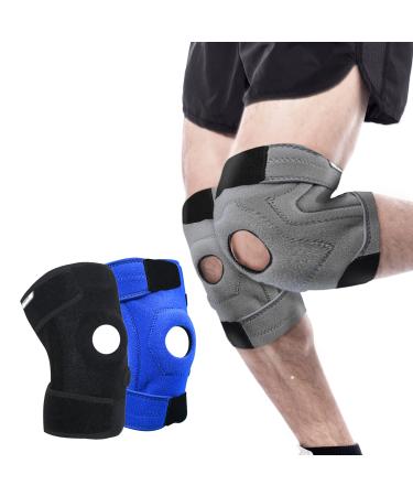 Movefix Knee Braces For Knee Pain  Patella Knee Braces For Knee Pain for Men and Women- Helps in Knee Support - Injury Recovery Knee Brace for Meniscus Tear  Arthritis  Workout (2XL/3XL  Gray) 2XL/3XL Gray