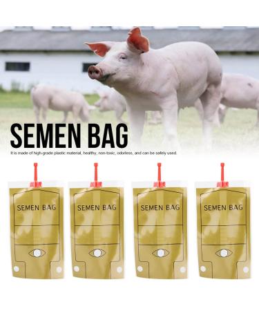 Pilipane 50pcs Disposable Bag 100ml Plastic Pig Insemination Bag Artificial Insemination Rod Set for Veterinary Equipment - Buy Online on GoSupps.com