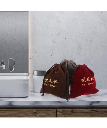 FOMIYES 3 Pcs Hair Dryer Storage Bag Travel Wine Bag Hair Dryer Drawstring Bags Cloth Hair Dryer Bag Toolkit - Buy Online on GoSupps.com