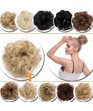 SEGO Hair Part Dutt Hair Tie - Voluminous Hair Extensions for Updos | Dark Blonde & Blond #18H613-1 | 50g & 30g - Buy Online on GoSupps.com