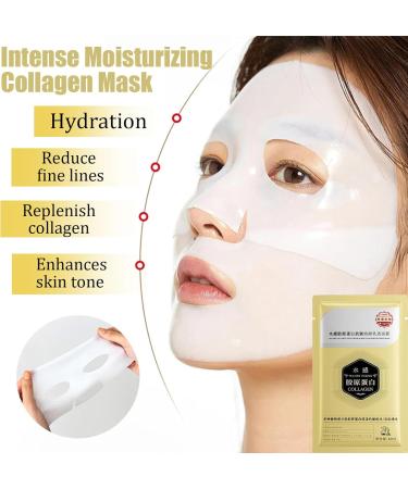 Collagen Face Mask - Collagen Mask - Collagen Mask Overnight - Anti Wrinkles Face Masks Beauty - Firming Anti Aging Collagen Mask Gift Set - Long-Lasting Moisturizing Face Masks Skincare - Buy Online on GoSupps.com